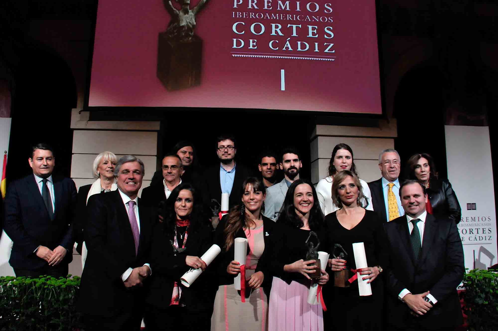 Los Premios Cortes de Cádiz 2015 reúnen talento y valía en la Casa de Iberoamérica